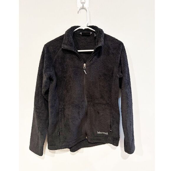 Marmot fuzzy fleece jacket black - Picture 1 of 4